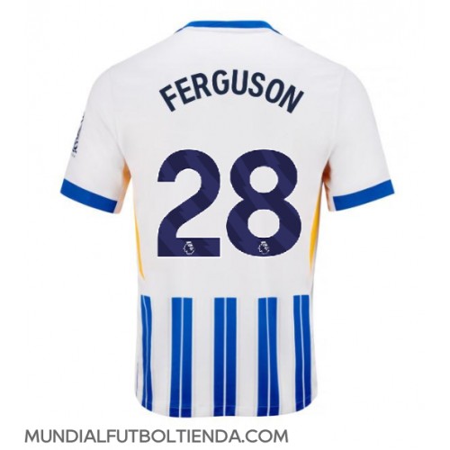 Camiseta Brighton Evan Ferguson #28 Primera Equipación Replica 2024-25 mangas cortas